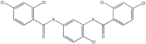 S-{2-chloro-5-[(2,4-dichlorobenzoyl)sulfanyl]phenyl} 2,4-dichlorobenzenecarbothioate Structure