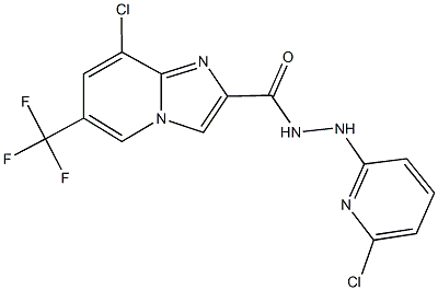 8-chloro-N'-(6-chloro-2-pyridinyl)-6-(trifluoromethyl)imidazo[1,2-a]pyridine-2-carbohydrazide|