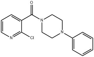 1-[(2-chloro-3-pyridinyl)carbonyl]-4-phenylpiperazine 结构式