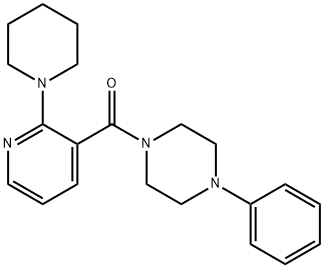 1-phenyl-4-{[2-(1-piperidinyl)-3-pyridinyl]carbonyl}piperazine Structure