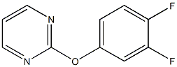 3,4-difluorophenyl 2-pyrimidinyl ether 化学構造式