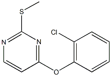 4-(2-chlorophenoxy)-2-(methylsulfanyl)pyrimidine Struktur