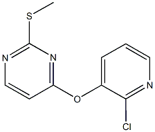 2-chloro-3-pyridinyl 2-(methylsulfanyl)-4-pyrimidinyl ether|