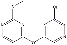 5-chloro-3-pyridinyl 2-(methylsulfanyl)-4-pyrimidinyl ether 结构式