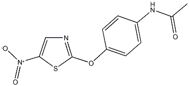 N-[4-({5-nitro-1,3-thiazol-2-yl}oxy)phenyl]acetamide Structure