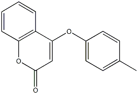 4-(4-methylphenoxy)-2H-chromen-2-one Struktur