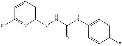 2-(6-chloro-2-pyridinyl)-N-(4-fluorophenyl)hydrazinecarboxamide Structure