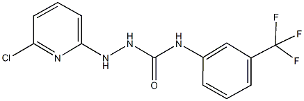 2-(6-chloro-2-pyridinyl)-N-[3-(trifluoromethyl)phenyl]hydrazinecarboxamide,353259-57-1,结构式
