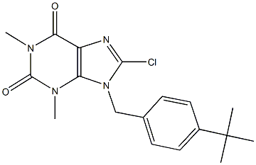 9-(4-tert-butylbenzyl)-8-chloro-1,3-dimethyl-3,9-dihydro-1H-purine-2,6-dione|