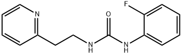 N-(2-fluorophenyl)-N'-[2-(2-pyridinyl)ethyl]urea 结构式