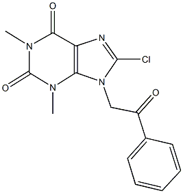 8-chloro-1,3-dimethyl-9-(2-oxo-2-phenylethyl)-3,9-dihydro-1H-purine-2,6-dione|