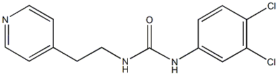 N-(3,4-dichlorophenyl)-N'-[2-(4-pyridinyl)ethyl]urea 化学構造式