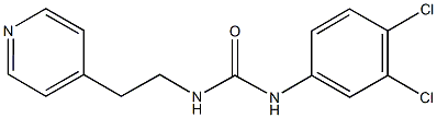 N-(3,4-dichlorophenyl)-N'-[2-(4-pyridinyl)ethyl]urea Struktur