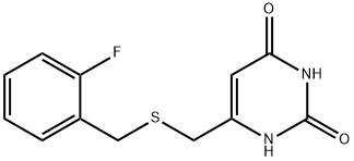 6-{[(2-fluorobenzyl)sulfanyl]methyl}-2,4(1H,3H)-pyrimidinedione|