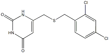 6-{[(2,4-dichlorobenzyl)sulfanyl]methyl}-2,4(1H,3H)-pyrimidinedione|