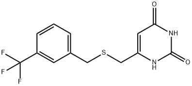 6-({[3-(trifluoromethyl)benzyl]sulfanyl}methyl)-2,4(1H,3H)-pyrimidinedione|