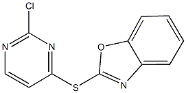 2-[(2-chloro-4-pyrimidinyl)sulfanyl]-1,3-benzoxazole 结构式