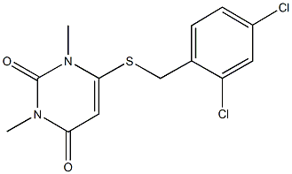 6-[(2,4-dichlorobenzyl)sulfanyl]-1,3-dimethyl-2,4(1H,3H)-pyrimidinedione Structure