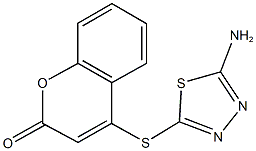 4-[(5-amino-1,3,4-thiadiazol-2-yl)sulfanyl]-2H-chromen-2-one|