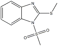 methyl 1-(methylsulfonyl)-1H-benzimidazol-2-yl sulfide Struktur