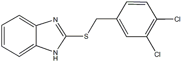 2-[(3,4-dichlorobenzyl)sulfanyl]-1H-benzimidazole Struktur