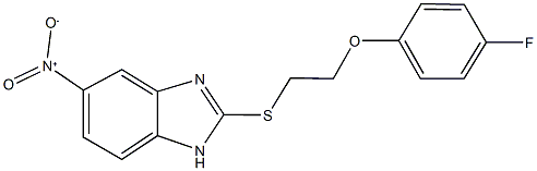 2-{[2-(4-fluorophenoxy)ethyl]sulfanyl}-5-nitro-1H-benzimidazole|