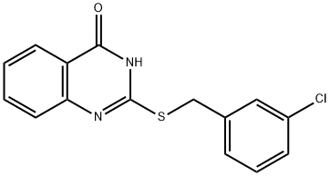 2-[(3-chlorobenzyl)sulfanyl]-4(3H)-quinazolinone Structure