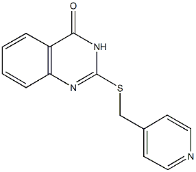 2-[(4-pyridinylmethyl)sulfanyl]-4(3H)-quinazolinone 结构式