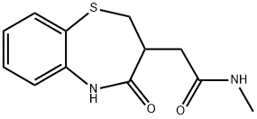 N-methyl-2-(4-oxo-2,3,4,5-tetrahydro-1,5-benzothiazepin-3-yl)acetamide Struktur