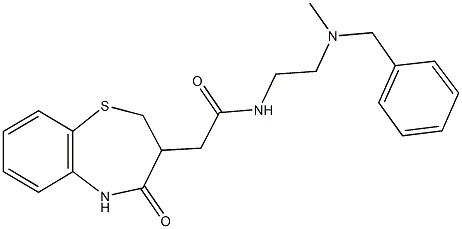 N-{2-[benzyl(methyl)amino]ethyl}-2-(4-oxo-2,3,4,5-tetrahydro-1,5-benzothiazepin-3-yl)acetamide Structure