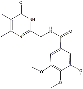 N-[(4,5-dimethyl-6-oxo-1,6-dihydro-2-pyrimidinyl)methyl]-3,4,5-trimethoxybenzamide Structure