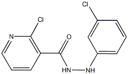 2-chloro-N'-(3-chlorophenyl)nicotinohydrazide Structure