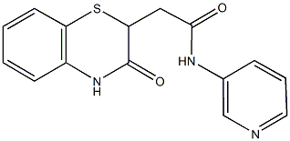 2-(3-oxo-3,4-dihydro-2H-1,4-benzothiazin-2-yl)-N-(3-pyridinyl)acetamide Structure