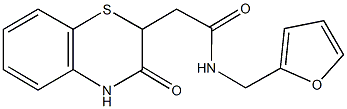 N-(2-furylmethyl)-2-(3-oxo-3,4-dihydro-2H-1,4-benzothiazin-2-yl)acetamide Structure