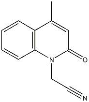 (4-methyl-2-oxo-1(2H)-quinolinyl)acetonitrile,353261-72-0,结构式