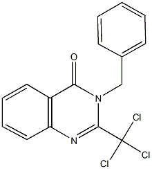 3-benzyl-2-(trichloromethyl)-4(3H)-quinazolinone Struktur