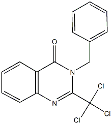 3-benzyl-2-(trichloromethyl)-4(3H)-quinazolinone 结构式