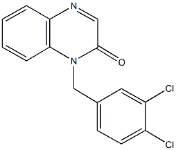 1-(3,4-dichlorobenzyl)-2(1H)-quinoxalinone Struktur