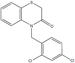 4-(2,4-dichlorobenzyl)-2H-1,4-benzothiazin-3(4H)-one Structure