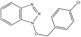 1-[(4-chlorobenzyl)oxy]-1H-1,2,3-benzotriazole 化学構造式