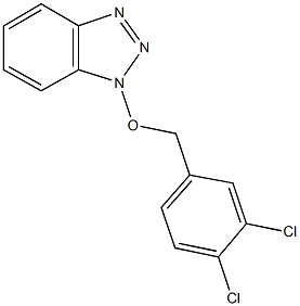 1-[(3,4-dichlorobenzyl)oxy]-1H-1,2,3-benzotriazole Struktur