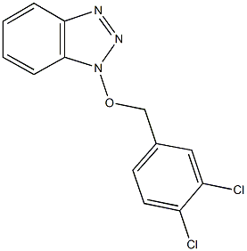 1-[(3,4-dichlorobenzyl)oxy]-1H-1,2,3-benzotriazole 结构式