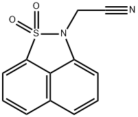 (1,1-dioxido-2H-naphtho[1,8-cd]isothiazol-2-yl)acetonitrile Structure