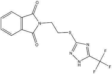 353262-53-0 2-(2-{[5-(trifluoromethyl)-1H-1,2,4-triazol-3-yl]sulfanyl}ethyl)-1H-isoindole-1,3(2H)-dione