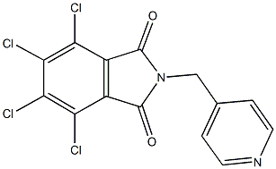4,5,6,7-tetrachloro-2-(4-pyridinylmethyl)-1H-isoindole-1,3(2H)-dione 化学構造式
