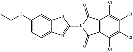 4,5,6,7-tetrachloro-2-(6-ethoxy-1,3-benzothiazol-2-yl)-1H-isoindole-1,3(2H)-dione,353262-60-9,结构式