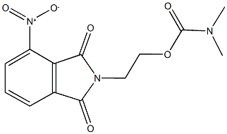 2-{4-nitro-1,3-dioxo-1,3-dihydro-2H-isoindol-2-yl}ethyl dimethylcarbamate,353262-63-2,结构式