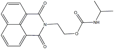 2-(1,3-dioxo-1H-benzo[de]isoquinolin-2(3H)-yl)ethyl isopropylcarbamate Struktur