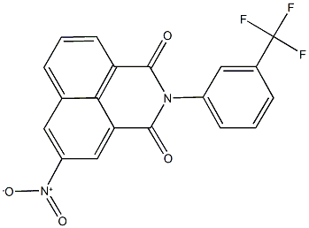 5-nitro-2-[3-(trifluoromethyl)phenyl]-1H-benzo[de]isoquinoline-1,3(2H)-dione,353262-81-4,结构式