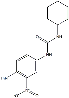 N-{4-amino-3-nitrophenyl}-N'-cyclohexylurea 结构式